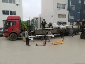 恭喜我司龍門式浴缸全自動切邊鉆孔機(jī)械手成功發(fā)至唐山客戶