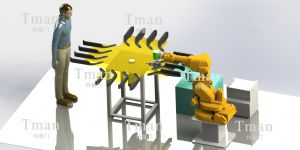 車門內(nèi)飾扶手去毛刺設備