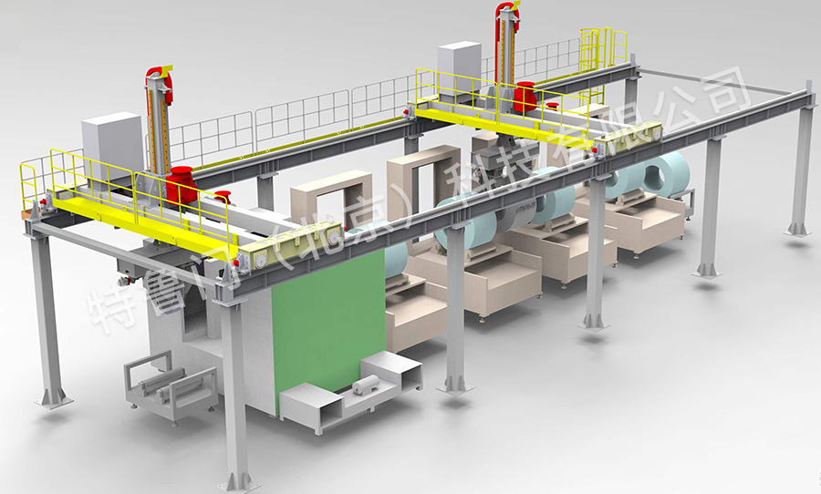 重載鋼坯搬運(yùn)桁架機(jī)械手